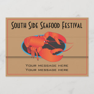 Invitation Template Seafood Restaurant