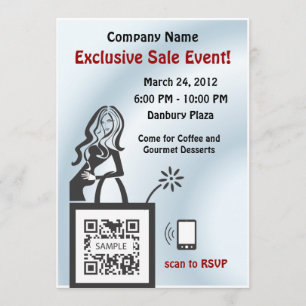 Invitation Template Shop Girl