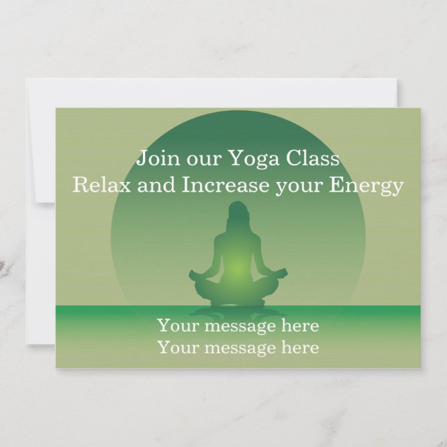Invitation Template Yoga (Front)