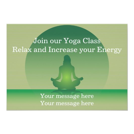 Invitation Template Yoga