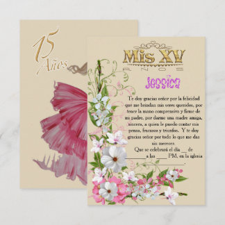 Invitation to 15th birthday party