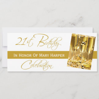 Invitation to a 21st Birthday Party Celebration