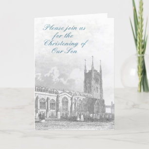 Invitation to a Christening-For a boy.