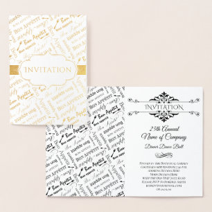 Invitation to a Dinner Party Bon Appetit French