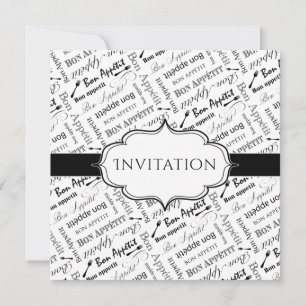 Invitation to a Dinner Party Bon Appetit French