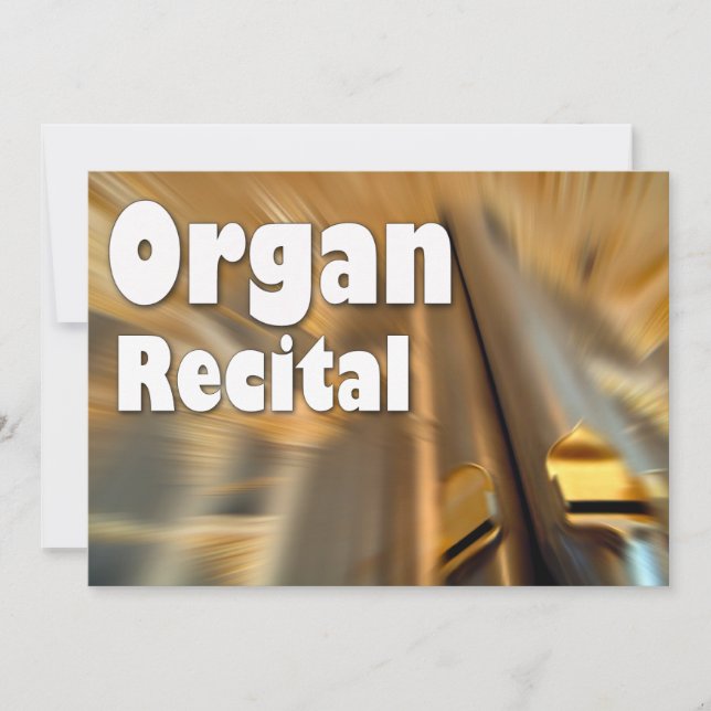 Invitation to an organ recital - Sydney pipes (Front)