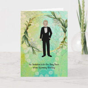 Invitation to be Ring Barer at Wedding, Young Boy