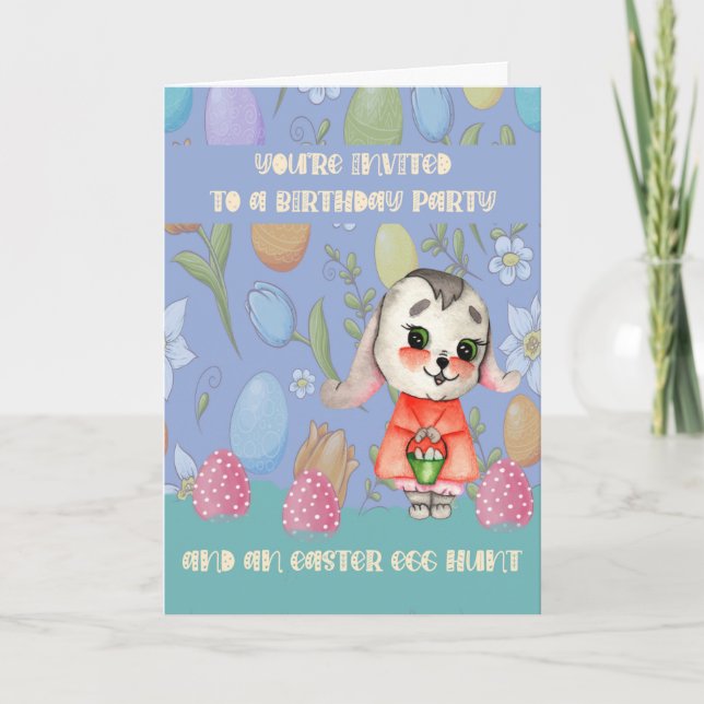 Invitation to Birthday Party Easter Sunday for Son (Front)