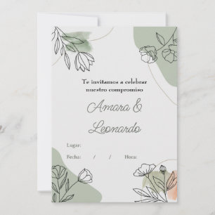 Invitation to Commitment or Flower Wedding