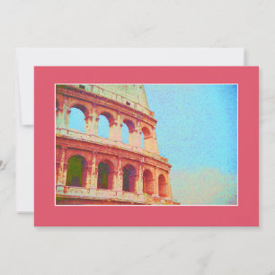 Invitation to Italian Dinner Event - Coliseum Rome