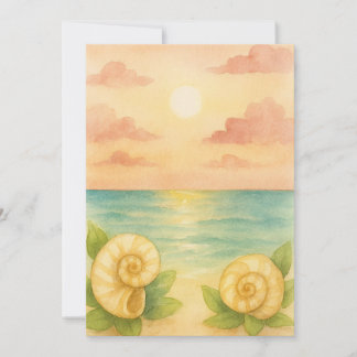 Invitation to sunset in the afternoon