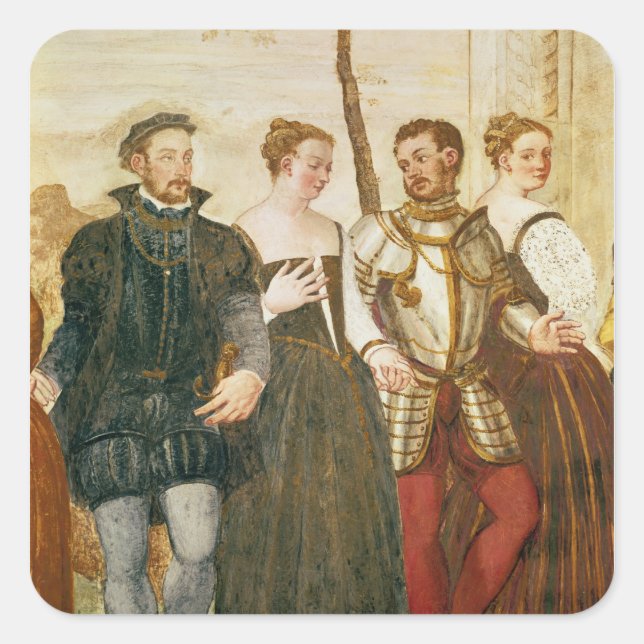 Invitation to the Dance Square Sticker (Front)