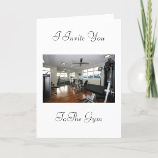 Invitation to the gym