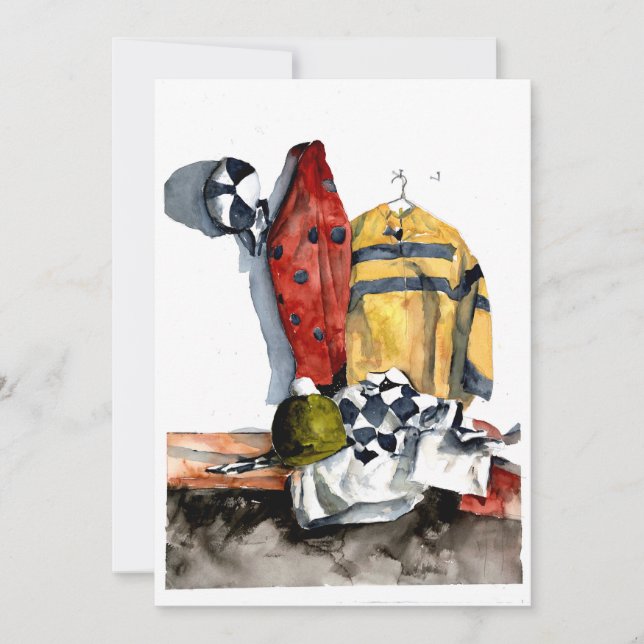 Invitation to the thrill of the the horse race. (Front)