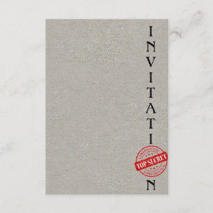 Invitation Top Secret Corporate