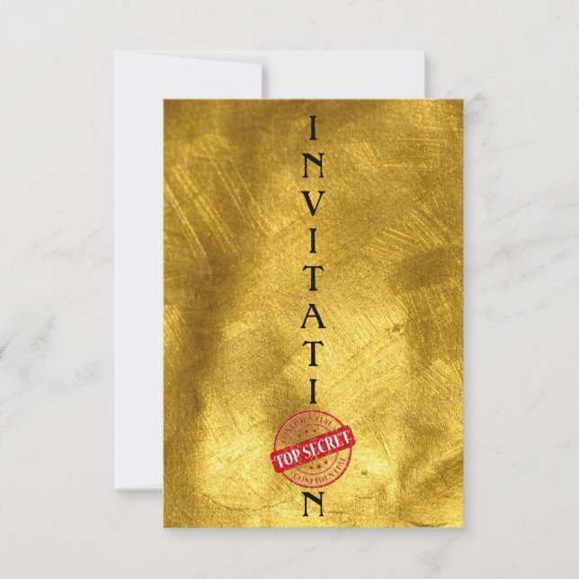 Invitation Top Secret Gentlemen Corporate (Front)