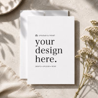 Invitation | Upload Your Design 5x7 Card Template