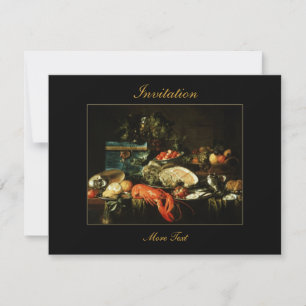 Invitation Vintage Victorian Food Feast