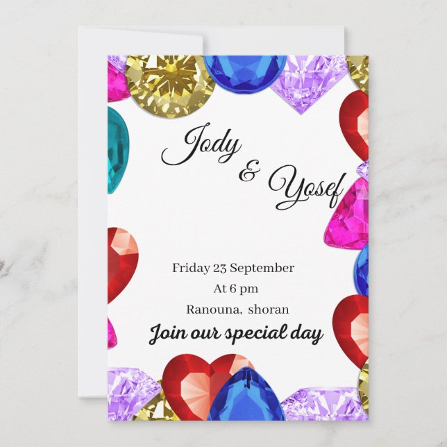 Invitation wedding  (Front)