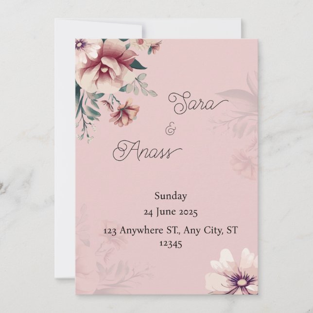 Invitation wedding (Front)