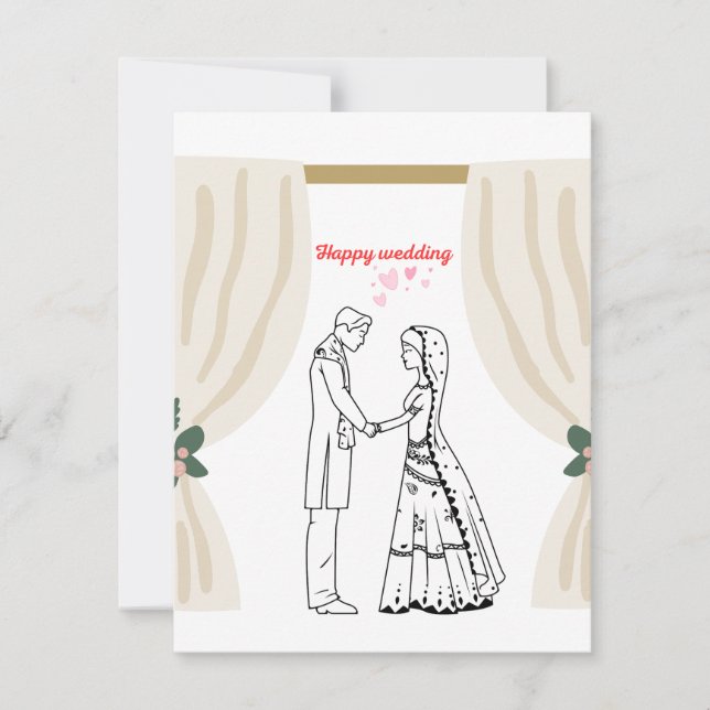Invitation wedding  (Front)