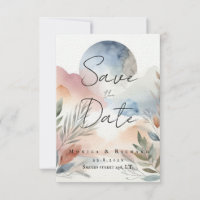 Invitation Wedding aquarel