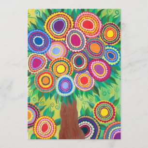 Invitation Wedding Bar Mitzvah Shower Tree of Life