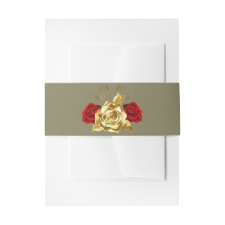 Invitation Wedding Belly Bands Card Invitation Belly Band