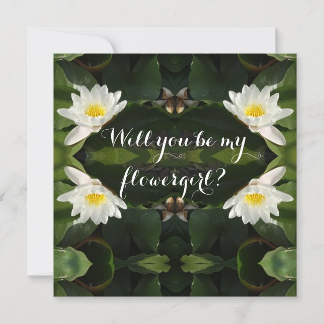 Invitation Will you be flowergirl (Front)