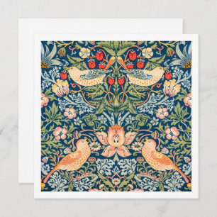 INVITATION : WILLIAM MORRIS : STRAWBERRY THIEVES