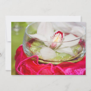 Invitation with floral centerpiece cover