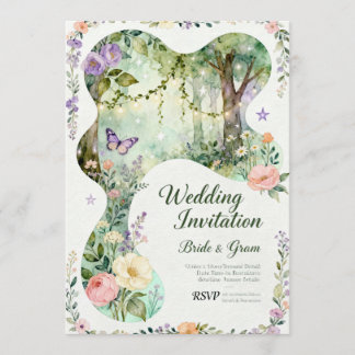 InvitationNature’s Romance – Botanical Wedding Inv Invitation