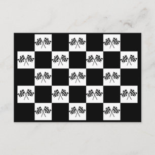 Invitations Any Auto Racing Chequered Flags Indy