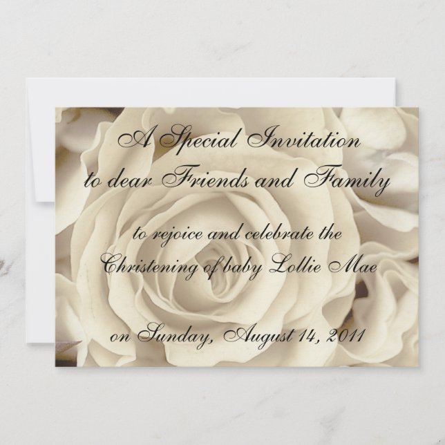 Invitations Baptism Christening Templates (Front)