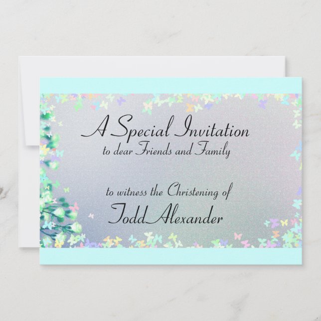 Invitations Baptism Christening Templates (Front)