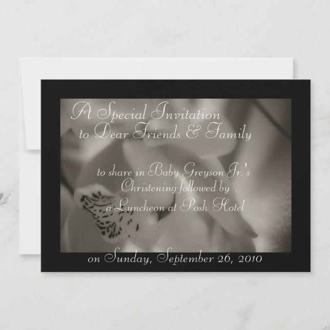 Invitations Baptism Christening Templates (Front)