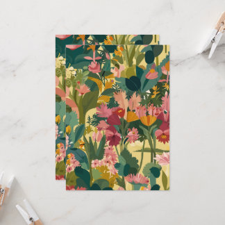 Invitations Bloomy Gargen pattern