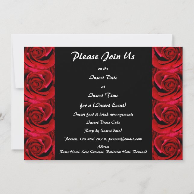 Invitations - customisable (Front)