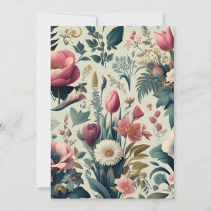 Invitations   Floral Elegance   Custom 5x7 Cards