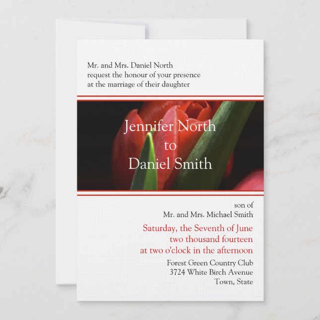 Invitations For Weddings (Front)