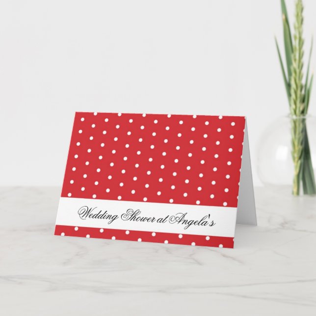 Invitations: Polka Dots Invitation (Front)