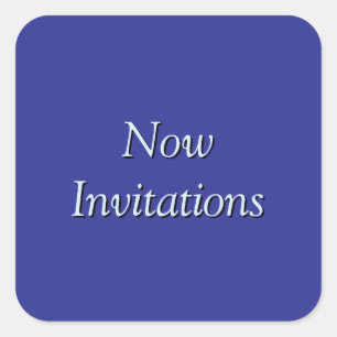 Invitations Square Sticker