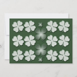 Invitations template - customisable shamrocks