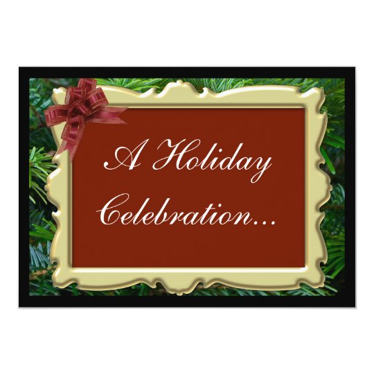 Invitations to Christmas Party, Luxurious Pine