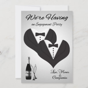 Invitations to Gay Engagement Party