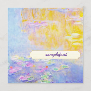 invitations to tea, monet water lily 7