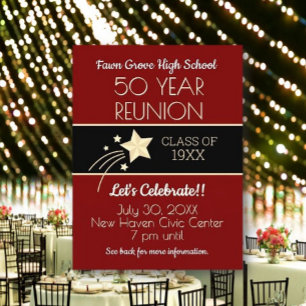 Invite 'Em! 50th Class Reunion Postcard