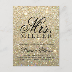 Invite - Gold Glit Fab Mrs. Bridal Shower 3