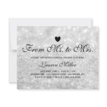 Invite - Lit Silver Glit Fab Ms.Mrs. Bridal Shower