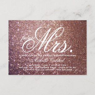 Invite - Rose Glitter Bridal Shower future Mrs.